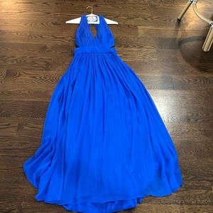 Royal Blue Maxi Dress with Cut Outs